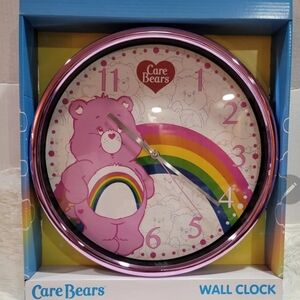 Care Bears Wall Clock Cheer Bear Brand New In Box.